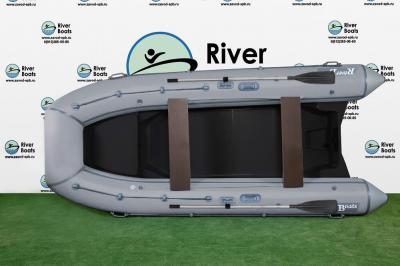 Лодка ПВХ rib под мотор RiverBoats RB-400 (Встроенный рундук)